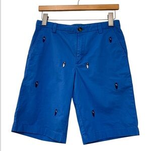 Vineyard Vines Embroidered Surfboard Stretch Shorts Blue